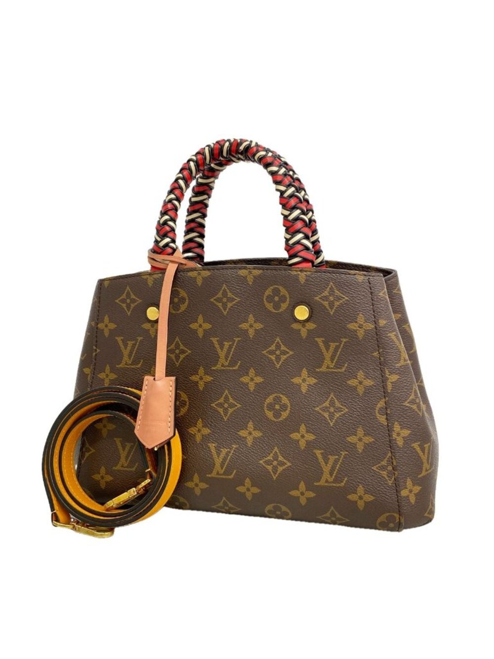 Louis Vuitton Handbag Monogram Montaigne BB Brown 2-Way Bag